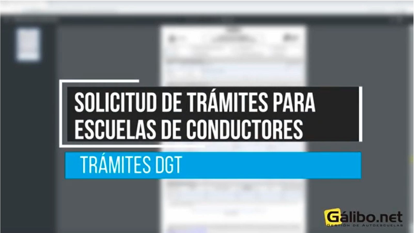 solicitud de tramites para escuelas de conductores