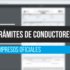 tramite de conductores