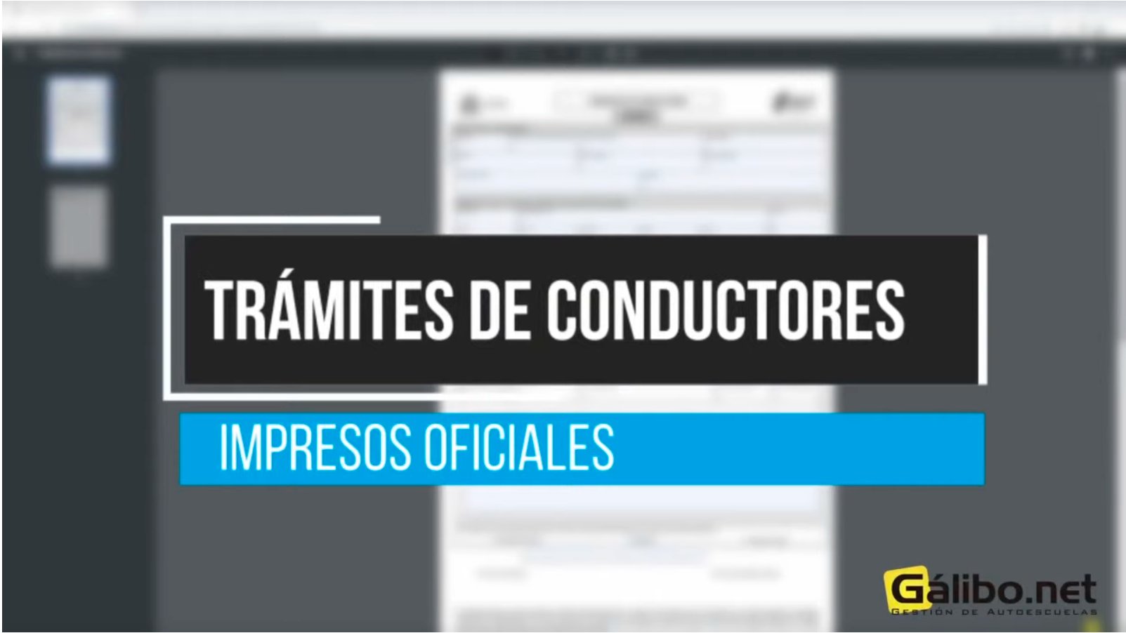 tramite de conductores